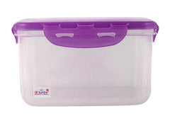 Fun Homes klick N Seal 302 Airtight Food Storage Container Kitchen Container for Storage Plastic Storage Box for Kitchen Airtight Container Storage Jar (1050ml)-Pack of 2 (Purple)-FHUNH15734