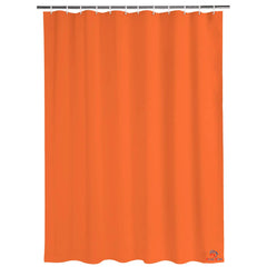 Heart Home 2 Pieces Solid 100% PEVA Shower Curtain,Bathroom Curtain, 70 inch x 80 inch, Yellow & Orange-HEARTXY11555, Standard