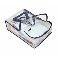 Kuber Industries 4 Piece PVC Shirt Cover Set, Transparent, polyvinylchloride PVC