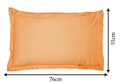 Heart Home Breathable & Soft Cotton Pillow Cover for Sofa, Couch, Bed - 29x20 Inch, Set of 4 (Beige) 52HH4043