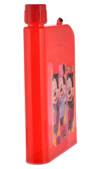 Heart Home Mickey Printed Plastic Notebook Water Bottle-700ml (Red)