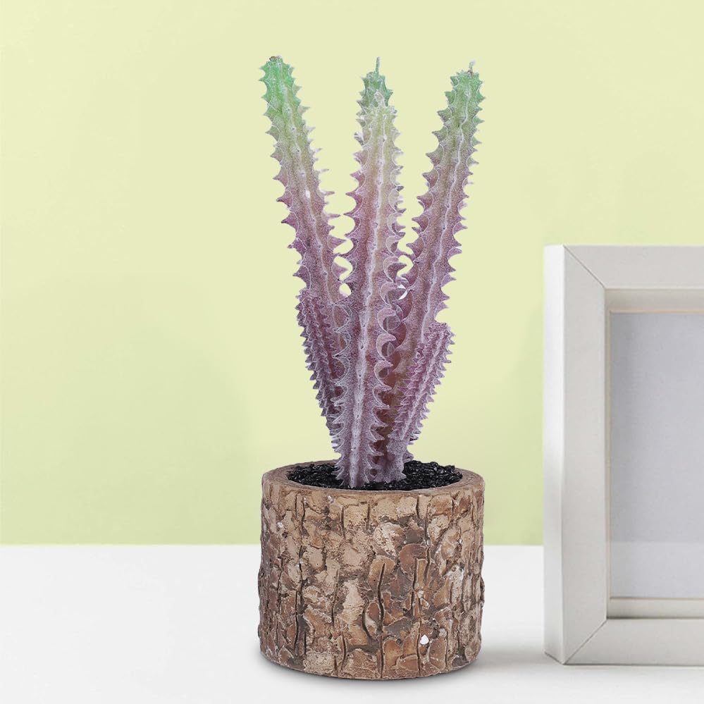 Kuber Industries Artificial Plants for Home Décor|Natural Looking Indoor Fake Plants with Pot|Artificial Flowers for Decoration (Lavender)