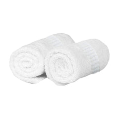 Kuber Industries Cotton 400 GSM 2 Pieces Face Towel Set 14x21” (White) -CTKTC8596