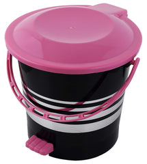 Kuber Industries Plastic Dustbin Garbage Bin with Handle, 10 litres (Pink) -CTKTC043090