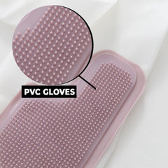Kuber Industries Multi-Purpose Silicon Gloves For Kitchen Cleaning, Pet Grooming & Gardening|Reusable Gardening Gloves|Purple