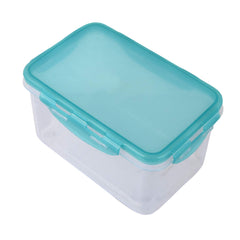 Kuber Industries klick N Seal 302 Airtight Food Storage Container Kitchen Container for Storage Plastic Storage Box for Kitchen Airtight Container Storage Jar (1050ml)-Pack of 2 (Green)-KUBMART15684