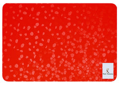 Kuber Industries Diamond Design 4 Pieces PVC Refrigerator/Fridge Multipurpose Drawer Mat Set(Red)-CTKTC32382