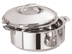 Kuber Industries Solid Casserole/Hot-Pot, Chapati Box/Container/Case in Stainless Steel (CAS15K14, Silver, 1800 ml)