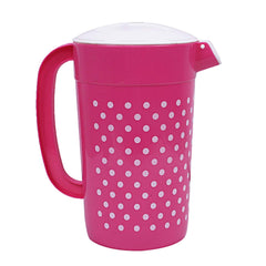 Kuber Industries Plastic Drinking Water Jug 2400 ML (Pink) -CTLTC12525