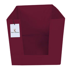 Heart Home Non Woven 3 Piece Shirt Stacker and 1 Piece Foldable Rectangle Cloth Saree Stacker Cloth Wardrobe Organizer Wardrobe Organizer (Maroon) - HEART1859