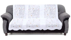 Kuber Industries Leaf Cotton 2 Piece 3 Seater Sofa Cover - CTKTC28682 (Multicolour, Standard)