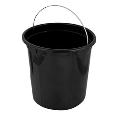Kuber Industries Plastic 2 Pieces Removable Inner Dustbin Bucket, Paint, Recycle Bin Basket and Small Bucket,10 Liters (Black) -CTKTC038723