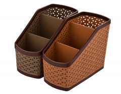 Kuber Industries Compact Plastic Storage Basket,2 Piece (Multi)