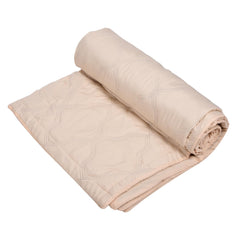 Kuber Industries Comforter | Microfiber Blanket for Summer | Blanket for Winter | Quilted Blanket Cover | Reversible Comforter | Blanket for Double Bed | Cream