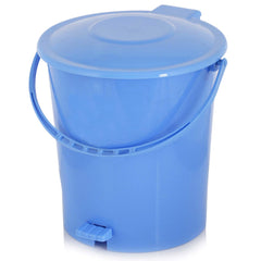 Heart Home 3 Pieces Plastic Dustbin Garbage Bin with Handle, 10 Liters (Blue, Red & Green) - (CTHH016402)
