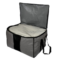 Heart Home Rexine Underbed Storage Bag/Cloth Organizer For Store Clothes, Quilts, Comforters With & Handle Pack of 2 (Grey) 54HH4293.