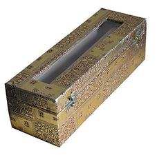 Kuber Industries Wooden Single Roll Bangle Box, Golden