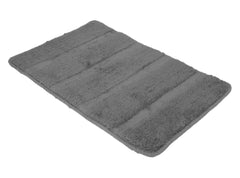 Heart Home Strips Design Cotton Door Mat for Porch/Kitchen/Bathroom/Laundry Room, 24"x16" Pack of 2 (Grey) 52HH3955