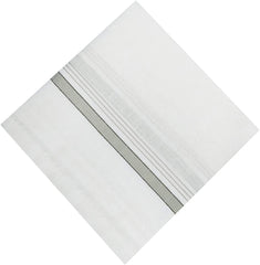 Kuber Industries Lining Design Men's Handkerchiefs, 100% Pure Cotton, Pocket Square Hankies, Classic Plaid Pattern Perfect for Gift, Set of 9 (White) (Model Number: HS_37_KUBMART020441)
