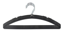 Kuber Industries 12 Pieces Non-Slip, Space Saving Plastic Closet Baby Hanger for Laundry & Everyday Use (Black)-HS43KUBMART25721