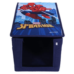 Heart Home Marvel Spider-Man Shirt Stacker|Foldable Shirt Stacker for Cloth|Non-Woven Wardrobe Organizer for Home With Lid|Pack of 2 (Blue)