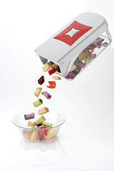 Kuber Industries 12 in 1 Multipurpose Fruit & Vegetable Cutter - Chopper, Dicer, Grater, Slicer, All in One (Red)-KUBMART1332