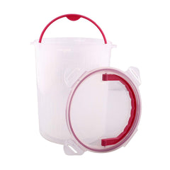 Kuber Industries Pick to Dry Plastic Container with Strainer, 1.8 litres, Transparent (CTKTC3558)