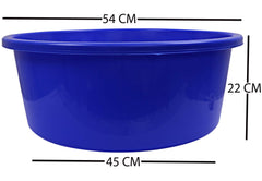 Kuber Industries Unbreakable Multipurpose Bath Tub 40 LTR (Blue) -CTKTC025002