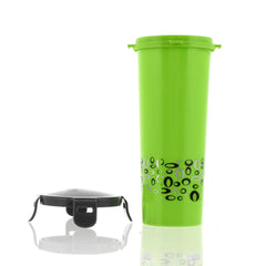 Kuber Industries Virgin Plastic klick Big Glass 2 Piece Tumbler/airtight Container Leakproof Storage with Lid 500ml (Multi) CTKTC034133