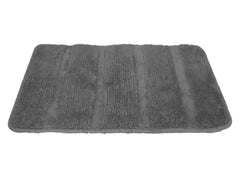 Heart Home Strips Design Cotton Door Mat for Porch/Kitchen/Bathroom/Laundry Room, 24"x16" Pack of 2 (Grey) 52HH3955