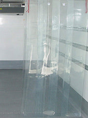 Kuber Industries PVC 3 Strips 0.5 MM AC Curtain-8 Feet (Transparent)-CTKTC3539,