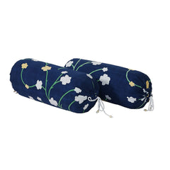 Heart Home Bolster Cover|Soft Cotton Bolster Cover Set|Diwan Round Bolster Pillow Covers|Luxurious Floral Print Roll Masand Cover|16x32 Inch|Pack of 2 (Multi)