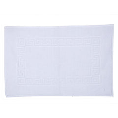 Kuber Industries Greek Design Super Absorbent Cotton 400 GSM Hand Towel|Face Towel|Bath Nets for Men,Women,Kids,30x20 Inches, (White)