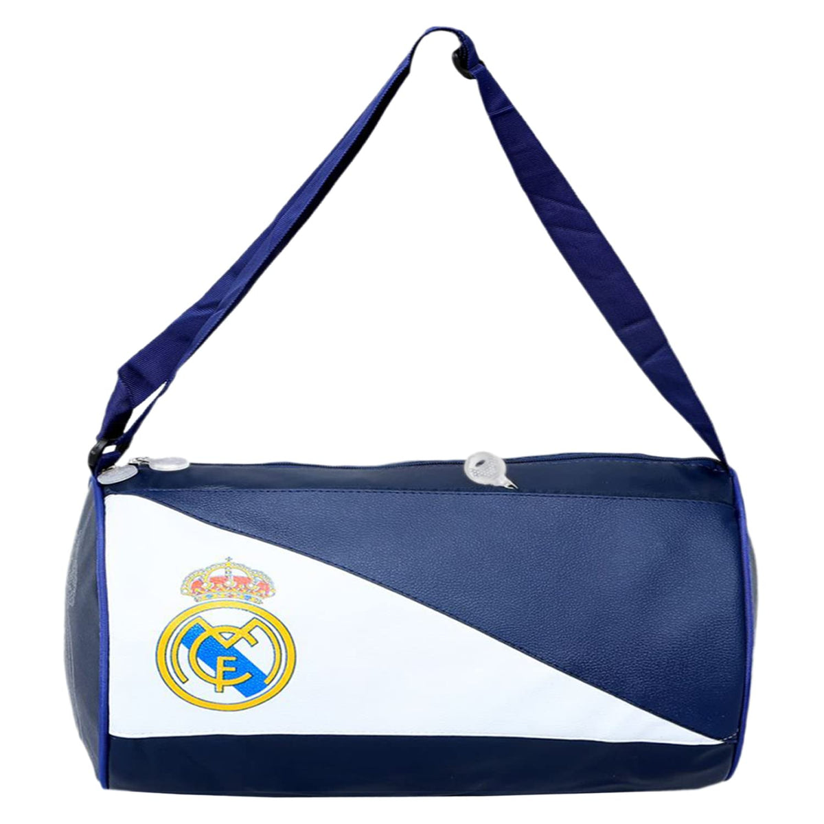 Kuber Industries Soft Leather Lightweight Sports Gym Bag, Travel Duffel Bag for Men & Women (Blue) 54KM4025