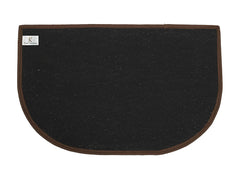 Kuber Industries 2 Piece Microfiber Door Mat - 24"x16", Brown