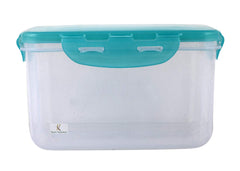 Kuber Industries klick N Seal 302 Airtight Food Storage Container Kitchen Container for Storage Plastic Storage Box for Kitchen Airtight Container Storage Jar (1050ml)-Pack of 2 (Green)-KUBMART15684
