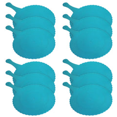 Kuber Industries Plastic Lightweight Handfan|Hath Pankha|Beejna for Natural Cooling Air Home Decor and Travel Useful, Pack of 12 (Blue)