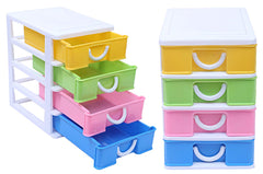 Kuber Industries 4 Layer Storage Drawer, Multicolour, Standard, 5.51 x 7.08 x 7.87 inches
