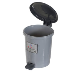 Heart Home 2.5 Liter Mini Desktop Trash Bin with Lid Tiny Garbage Trash Bin (Grey) (HS_36_HEARTH018540), Small