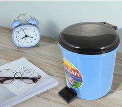 Kuber Industries 2 Pieces Table Top Desk Garbage Dustbin Trash for Office Home Work Place,2 LTR(Blue)
