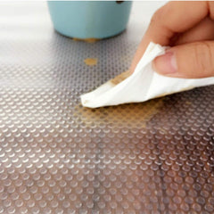 Kuber Industries Diamond Textured Anti Slip Mat|Waterproof Shelf Mat Liner Roll|Mat For Kitchen, Drawer & Cabinet|Sheet For Fridge, Bathroom|Easy To Cut 5 MTR Roll (White)