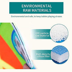 Kuber Industries Baby's Memory Foam Riversible Play Mat|WaterProof & Foldable|Enhance Kid's thinking Ability|Size 180 x 116 CM (Assorted)