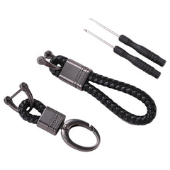 Kuber Industries Keychain/Keyring/Key Tag|Car Key Clip, Key Holder, Key Organizer|Pack of 2 (Black)