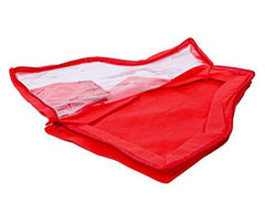 Kuber Industries 3 Pieces Non Woven Blouse Cover Set (Red) - CTKTC023267