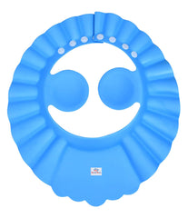 Heart Home Soft Adjustable Visor Hat Safe Shampoo Shower Bathing Protection Bath Cap for Toddler, Baby, Kids, Children (Blue)-HS_38_HEARTH21341, Pack of 1