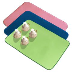 Heart Home Dish Dry Mat | Microfiber Drying Mat | Reversible Kitchen Drying Mat | Absorbent Mat | Kitchen Dish Dry Mat | 38x50 | Pack of 3 | Multi