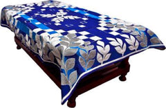 Kuber Industries Cotton Centre Table Cover Set - Blue (CENTERPVC216)