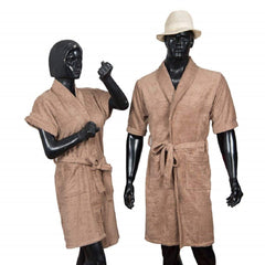 Kuber Industries Cotton 10 Piece Bathrobe Set - Brown (CLOUDBED16)