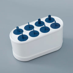 Kuber Popsicle Mould 8 Round Popsicle Mould (Hard Bottom)| KU80030-8| White