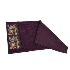 Kuber Industries Dolli Design Velvet Fridge, Refrigerator, Side by Side, Double Door Top Cover, Protect(Purple)-HS_38_KUBMART21095, Standard